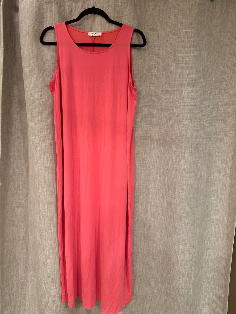 Zenana  Sleeveless Orange/pink Maxi Dress XL